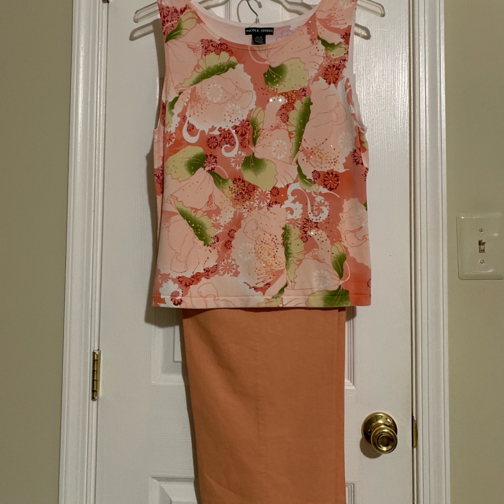 Nicole Studio 2-piece pants set. Size 14